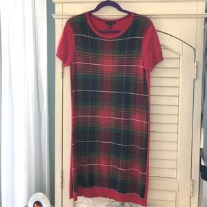 Tommy Hilfiger plaid sweater dress